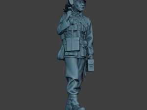 german soldier ww2 mg42 walk g7 3D प्रिंट मॉडल