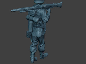 german soldier ww2 mg42 walk g7 3D प्रिंट मॉडल