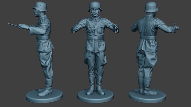 german musician soldier ww2 stand band boss g8 Modello di stampa 3D .c4d .max .obj .3ds .fbx .stl .blend 