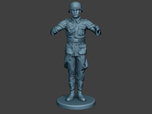 german musician soldier ww2 stand band boss g8 Modello di stampa 3D
