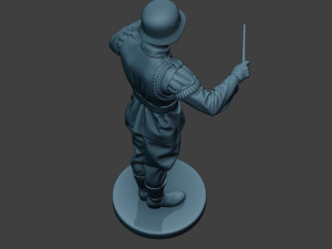 german musician soldier ww2 stand band boss g8 Modello di stampa 3D