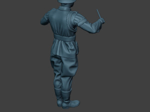 german musician soldier ww2 stand band boss g8 Modello di stampa 3D