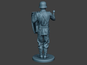 german musician soldier ww2 stand bass drum g8 Modelo de impresión 3D