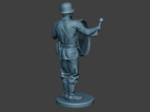 german musician soldier ww2 stand bass drum g8 Modelo de impresión 3D