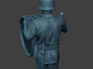 german musician soldier ww2 stand bass drum g8 Modelo de impresión 3D