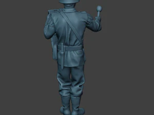 m&uacute;sico alem&atilde;o soldado ww2 stand bumbo g8 Modelo de Impressão 3D