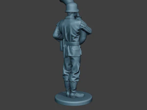 german musician soldier ww2 stand bass horn g8 3D Print Model