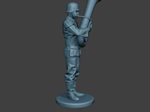 german musician soldier ww2 stand bass horn g8 3D Print Model