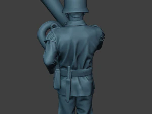 german musician soldier ww2 stand bass horn g8 3D Print Model