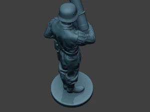 german musician soldier ww2 stand bass horn g8 3D Print Model