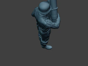 german musician soldier ww2 stand bass horn g8 3D Print Model
