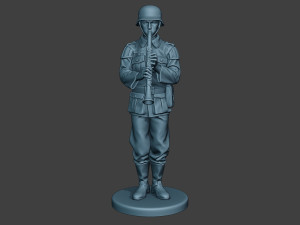 german musician soldier ww2 stand clarinet g8 3D प्रिंट मॉडल