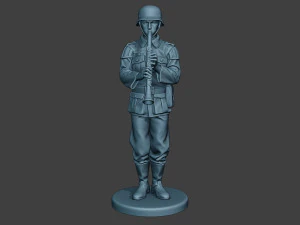 german musician soldier ww2 stand clarinet g8 3D Print Model