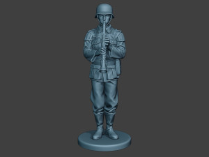 german musician soldier ww2 stand clarinet g8 3D प्रिंट मॉडल