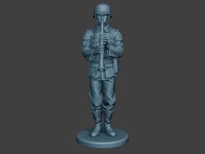 german musician soldier ww2 stand clarinet g8 3D Print Model