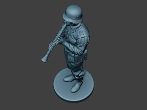 german musician soldier ww2 stand clarinet g8 3D प्रिंट मॉडल