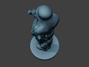 german musician soldier ww2 stand clarinet g8 3D Print Model