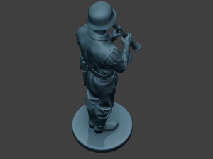 german musician soldier ww2 stand clarinet g8 3D Print Model