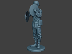 german musician soldier ww2 stand cymbals g8 Modello di stampa 3D