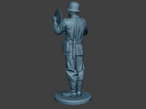 german musician soldier ww2 stand cymbals g8 Modello di stampa 3D