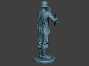 german musician soldier ww2 stand cymbals g8 Modello di stampa 3D