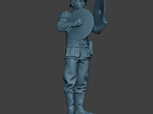 german musician soldier ww2 stand cymbals g8 Modello di stampa 3D