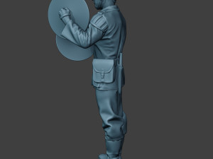 german musician soldier ww2 stand cymbals g8 Modello di stampa 3D