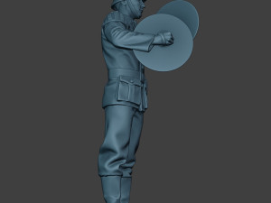 german musician soldier ww2 stand cymbals g8 Modello di stampa 3D