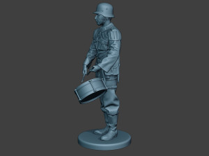 german musician soldier ww2 stand drum g8 Modelo de Impressão 3D