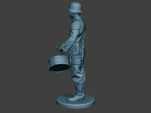 german musician soldier ww2 stand drum g8 Modelo de Impressão 3D