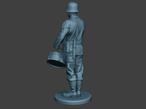 german musician soldier ww2 stand drum g8 Modelo de Impressão 3D