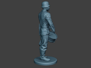 german musician soldier ww2 stand drum g8 Modelo de Impressão 3D