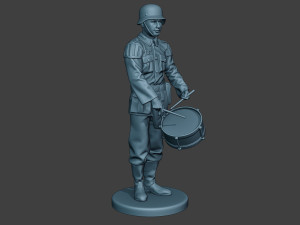 german musician soldier ww2 stand drum g8 Modelo de Impressão 3D