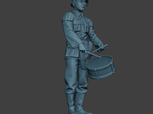 german musician soldier ww2 stand drum g8 Modelo de Impressão 3D