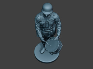 german musician soldier ww2 stand drum g8 Modelo de Impressão 3D