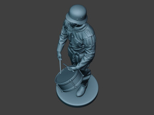 german musician soldier ww2 stand drum g8 Modelo de Impressão 3D