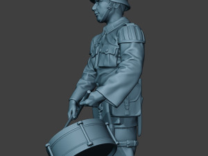 german musician soldier ww2 stand drum g8 Modelo de Impressão 3D
