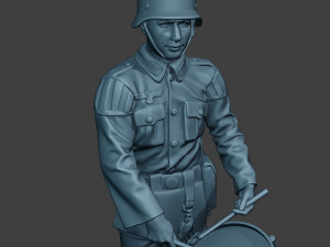 german musician soldier ww2 stand drum g8 Modelo de Impressão 3D