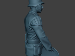 german musician soldier ww2 stand drum g8 Modelo de Impressão 3D