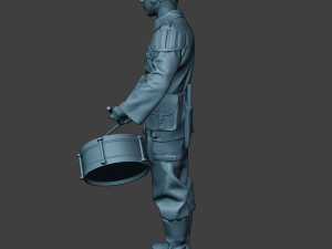 german musician soldier ww2 stand drum g8 Modelo de Impressão 3D