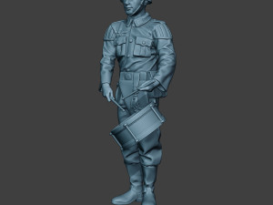 german musician soldier ww2 stand drum g8 Modelo de Impressão 3D