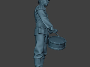 german musician soldier ww2 stand drum g8 Modelo de Impressão 3D