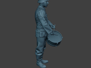 german musician soldier ww2 stand drum g8 Modelo de Impressão 3D