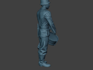 german musician soldier ww2 stand drum g8 Modelo de Impressão 3D