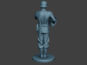 german musician soldier ww2 stand french horn g8 Modelo de Impressão 3D
