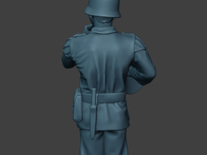 german musician soldier ww2 stand french horn g8 Modelo de Impressão 3D