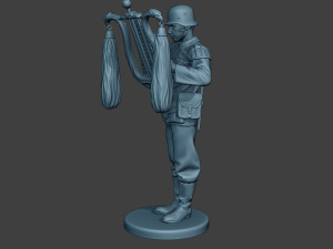 german musician soldier ww2 stand glockenspiel xylophone g8 3D Print Model