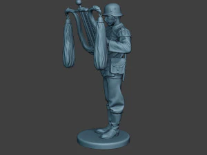 german musician soldier ww2 stand glockenspiel xylophone g8 3D Print Model