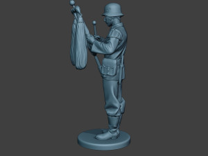 german musician soldier ww2 stand glockenspiel xylophone g8 3D Print Model