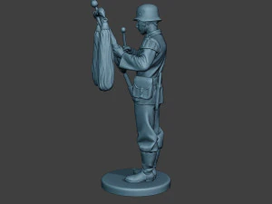 german musician soldier ww2 stand glockenspiel xylophone g8 3D Print Model